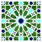 Arabic square geometric tile textured with rich texture. Decorative arabic tile