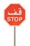 Arabic stop sign