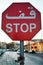 Arabic STOP sign, AMMAN, JORDAN