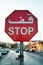 Arabic STOP sign, AMMAN, JORDAN