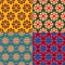 Arabic texture set. Ramadan seamless pattern. Islamic decorative