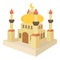 Arabic town icon, cartoon style