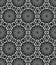 Arabica mandala black pattern element