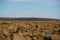 Arable land. drought in the spring of 2022 in Baragan, Romania.