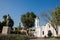 ARACATACA, COLOMBIA - FEBRUARY 1, 2024: View of the Simon Bolivar Park and St Josephs Church where where Gabriel Garcia Marquez