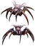 Arachnid horror creature 3D illustration