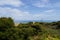 Arai te Uru Recreation Reserve panorama view over landscape and ocean