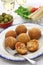 Arancini di riso, italian risotto rice balls