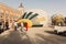 ARANJUEZ, SPAIN - OCTOBER 14, 2017, Man inflating aerostatic balloon. balloon festival Aranjuez, Spain, Organized by the ballon c