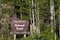 Arapaho national forest sign in colorado