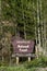 Arapaho national forest sign in colorado