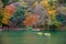 Arashiyama in beautiful autumn season.