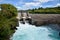 Aratiatia Rapids dam on Waikato river opened with water breaking thru