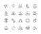 Arbitration line icons, signs, vector set, outline illustration concept