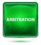 Arbitration Neon Light Green Square Button