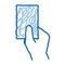 Arbitrator Show Card doodle icon hand drawn illustration