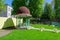 Arbor in courtyard of house on Putna Street, Vitebsk, Belarus