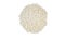 Arborio risotto short grain rice heap isolated on white background. nutrition. bio. natural food ingredient