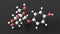 arbutin molecule, molecular structure, glycosylated hydroquinone, ball and stick 3d model, structural chemical formula with