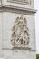 Arc de Triomp with elements of sculptures designed by Jean Chalgrin in 1806 on Place de Gaulle in Paris, France