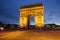 Arc de triomphe arch of triumph paris france