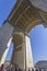 The Arc de Triomphe from below in Paris