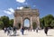 The Arc de Triomphe du Carrousel: triumphal arch located in the Place du Carrousel next to the Louvre in Paris, France