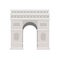 Arc de Triomphe - France , Paris / World famous buildings vector illustration.