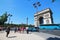 The Arc de Triomphe is the most famous monuments in Paris