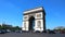 The Arc de Triomphe is the most famous monuments in Paris