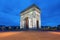 Arc de Triomphe Paris city at sunset - Arch of Triumph