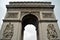 Arc de Triomphe in Paris in rainy day