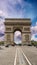 Arc de Triomphe, Paris. Triumph Arc at summer sunset