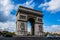 Arc de Triomphe or Triumphal Arch of the Star in Paris.