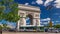 The Arc de Triomphe Triumphal Arch of the Star timelapse hyperlapse is famous monument in Paris