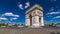 The Arc de Triomphe Triumphal Arch of the Star timelapse hyperlapse is one of the most famous monuments in Paris
