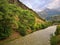 The Arc river from the city of Modane, France