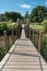 Arcachon Bay, France: footbridge near the ornithological reserve of Le Teich