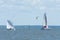 Arcachon bay, France. Nautical sports on the bay