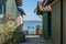 Arcachon Bay, France. Wooden houses in the oyster village of Le Canon