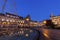 Arcada on Plaza de la Republica in Braga at dawn