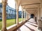 Arcade of cloister in Monastery of Santa Giulia