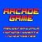 Arcade computer game alphabet font. Pixel gradient oblique letters and numbers.