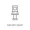 Arcade game linear icon. Modern outline Arcade game logo concept