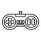 Arcade gaming joystick icon, outline style