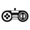 Arcade gaming joystick icon, simple style