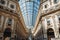 Arcade inside Galleria Vittorio Emanuele II at Milan