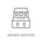 Arcade Machine linear icon. Modern outline Arcade Machine logo c