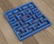 Arcade maze video game on wooden plank 3d render illustration