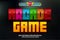 arcade pixel game hero 3d editable text effect